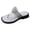Silver, variant on Women's Sparkly Rhinestones Flower Dress Slides Sandals Classic Fashion Casual Leather Square Toe Flip Flops Flat Comfortable Chunky Low Heel Walking Dressy Slip on Silver Size 6.5