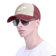 thumbnail image 4 of Dude Perfect Baseball Cap, Vintage Washed Baseball Cap For Men And Women, Adjustable Twill Dad Hat, Unisex Distressed Denim Cap With Curved Brim, 4 of 9