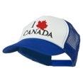 thumbnail image 2 of I love Canada Maple Embroidered Foam Cap - Royal White OSFM, 2 of 5