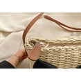 thumbnail image 5 of Straw Purse Women Vintage Handwoven Straw Crossbody Bag Stylish Bow Knot Straw Shoulder Bag, 5 of 7