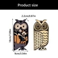 thumbnail image 5 of PatungKu Farmhouses Wooden Owl Decoration Mini Sculpture For Modern Home Interior Styling, 5 of 6
