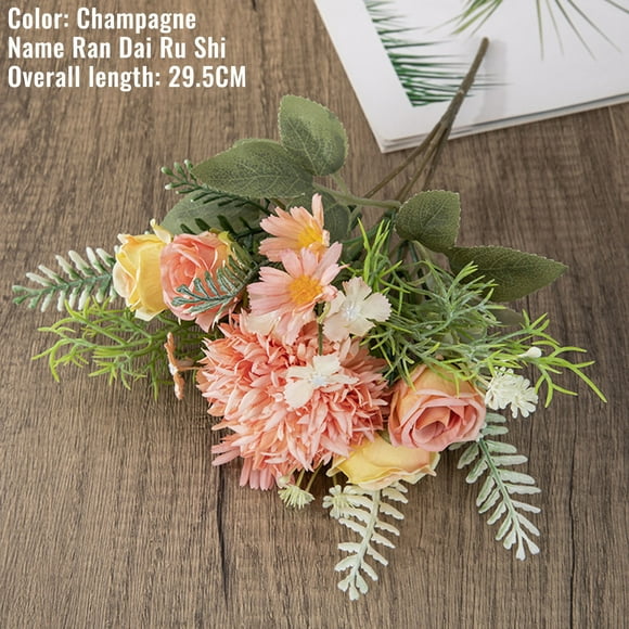 Boovnll Artificial Flowers, Artificial Flowers Centerpieces for Tables Home Living Room Decor Fake Pampas Grass Wedding Arrangement, Fake Flowers, Silk Flowers, Artificial Flowers for Decoration