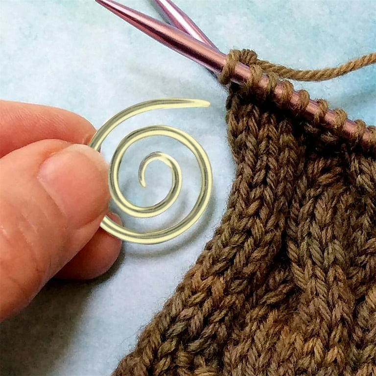 Spiral Cable Needle Yarn Sewing DIY Crafting Crochet Pins Knitting Weaving  Needles Handmade Tool Handknitting Accessories 10Pcs Gold 