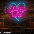 thumbnail image 3 of Glowneon Electric Love Wall Led Art, Happy Valentine's Day Wall Decor, 3 of 5