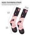 thumbnail image 2 of Lsque Chibi Axolotl Sakura Fantasy Pattern Sport Compression Socks for Men & Women 15-20 mmHg Knee High Nurse Pregnant Running Medical and Travel Athletic, 2 of 6