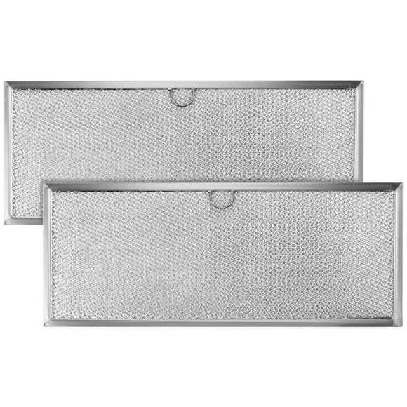Fits for Jenn.Air 71002111 Downdraft Range Hood Grease Filter by AMI PARTS - Microwave Oven Aluminum Mesh Grease Filter 15 5/8"" x 6 3/8"" (2-Pack)
