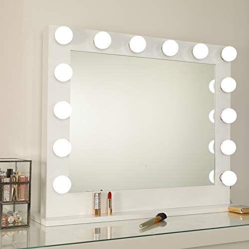 Wayking Lighted Makeup Mirror, Lighted Wall Vanity Makeup Mirror