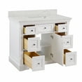 thumbnail image 3 of Sydney 42" Bathroom Vanity with White Cabinet and Engineered Marble Top, 3 of 7