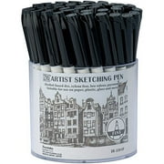 Kuretake Zig Artist Sketching Pen 48-piece Black Display