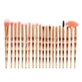 thumbnail image 1 of Juego de brochas de maquillaje de 20 piezas Zulema Unicornio Oro rosa diamante, 1 of 6