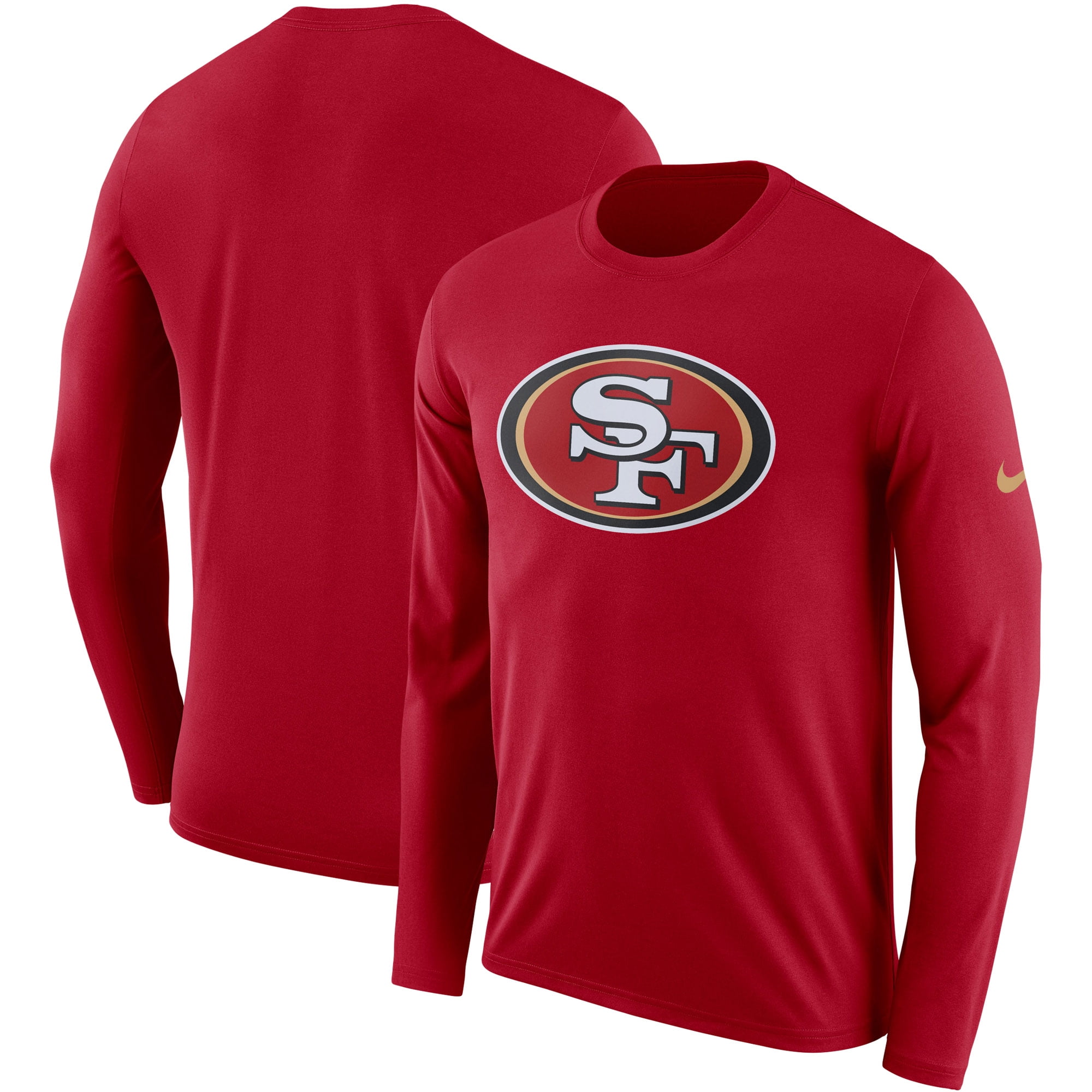 San Francisco 49ers Nike Fan Gear Primary Logo Performance Long Sleeve ...