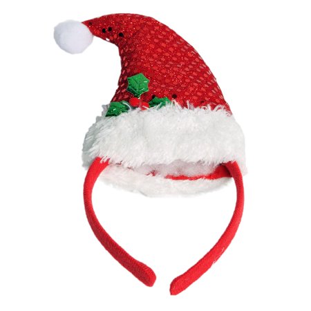 Sequin Santa Hat Headband