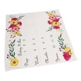 thumbnail image 4 of Manta de hitos mensuales para bebé, innovadora y divertida manta con estampado floral para recién nacidos, ideal como fondo fotográfico para accesorios fotográficos., 4 of 14