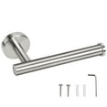 thumbnail image 6 of Uxcell Toilet Paper Holder Stainless Steel Brushed Finish Silver Tone, 6 of 6
