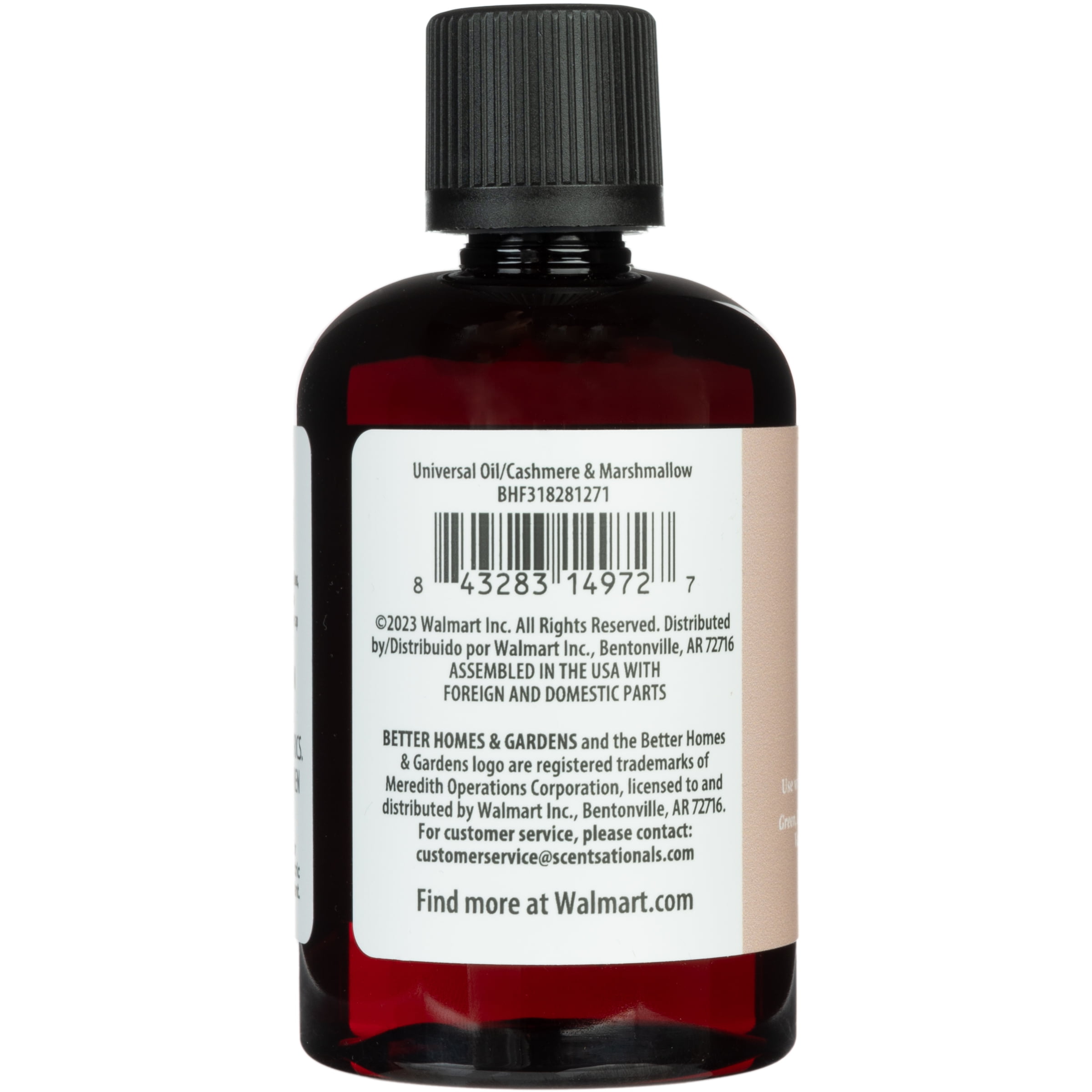 Better Homes & Gardens Universal Fragrance Oil, Cashmere & Marshmallow, 5 fl oz