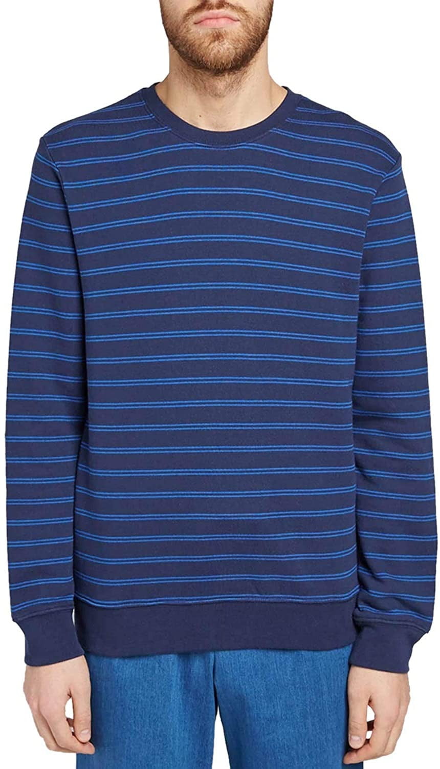 A.P.C. BLUE Marceau Striped Crewneck 