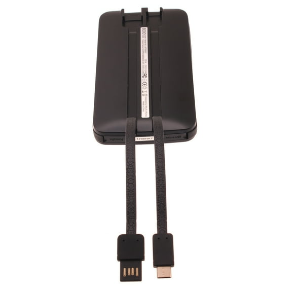 8000mAh Power Bank for Nokia C200/C100 Phone - Charger Backup Battery Portable Built-in Cables All-in-One Slim Q9A for Nokia C200/C100 Models