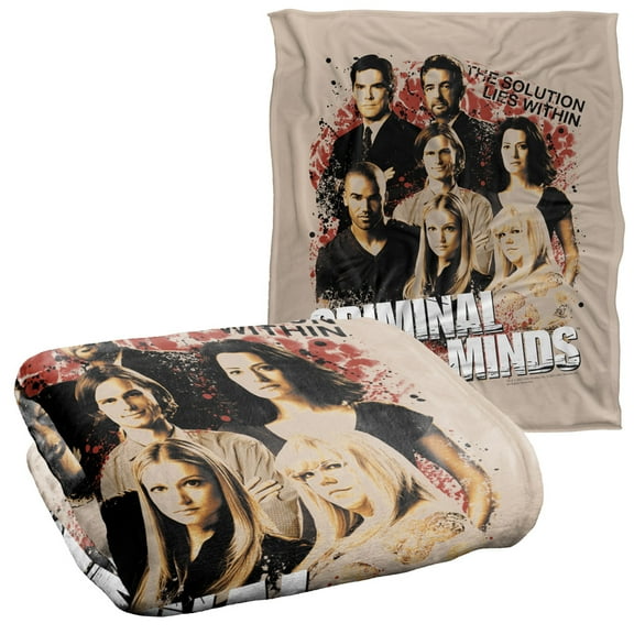 Criminal Minds Solution Lies Within Officially Licensed Silky Touch Super Soft Throw Blanket 50' x 60'