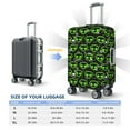 thumbnail image 4 of Rateoe Monster Neon Head Printed Luggage Cover, Suitcase Protector Fits 18-32 Inch Luggage-X-Large, 4 of 7