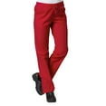 thumbnail image 3 of Maevn Red Panda Women's V-Neck Two Pocket Solid Top &Half Elastic Pant Scrub Set, 3 of 5