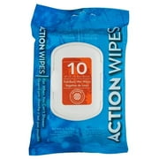 Action Wipes Full-Body Wet Wipes, 10 count