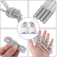 thumbnail image 4 of 2PCS Glitter Rhinestone Shoe Laces, Silvery Sparkly Drawstring Cords for Sneakers, Hoodies, Sweatpants & Bags, Round Bling Shoe Laces Replacement, 4 of 8