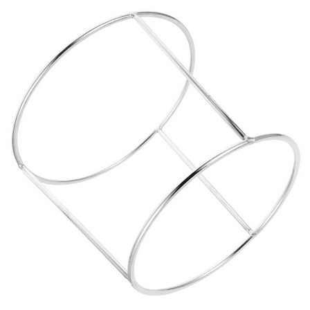 HAKIDZEL 1Set Tiered Pizza Stand Silver 18.0x16.0x15.0in Multi Function for Barbecue and Hot Pot