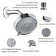 thumbnail image 5 of Bewildely Cabezal de ducha de baño de 4 pulgadas y 5 modos, filtro de cabezal de ducha ajustable de alta presión para agua, baño, chorro de lluvia, Accesorios de baño Bewildely HA004635-00B, 5 of 6