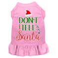 thumbnail image 1 of Mirage Pet 58-410 LPKXS Dont Tell Santa Screen Print Dog Dress, Light Pink - Extra Small, 1 of 1