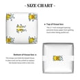 thumbnail image 5 of Lsque Rubber Duck Showe Printed Tissue Box Cover Holder, Facial Paper Organizer Dispenser,Square with Bottom Belt, PVC Leather Decorative Organizer, 5 of 8