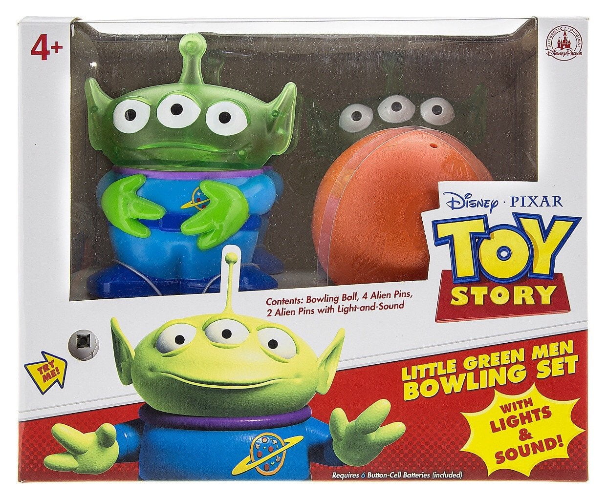 Disney Parks Toy Story Little Green Men Bowling Set Light & Sound New ...