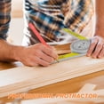 thumbnail image 3 of Miter Saw Protractor 360 Horizontal Angle Finder Featuring Engraved Scales For Carpentry Cutting Positioning, 3 of 7