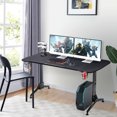 thumbnail image 3 of Gymax 63 inch Height Adjustable Gaming Desk w/Mouse Pad & USB Gaming Handle Rack, 3 of 10