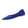 thumbnail image 2 of YOUYEDIAN Womens Flat Shoes Dress Slip on Non Slip Loafers Spring Summer Business Walking Shoes Comfortable Closed Toe Orthopedic Shoes (Blue), 2 of 8