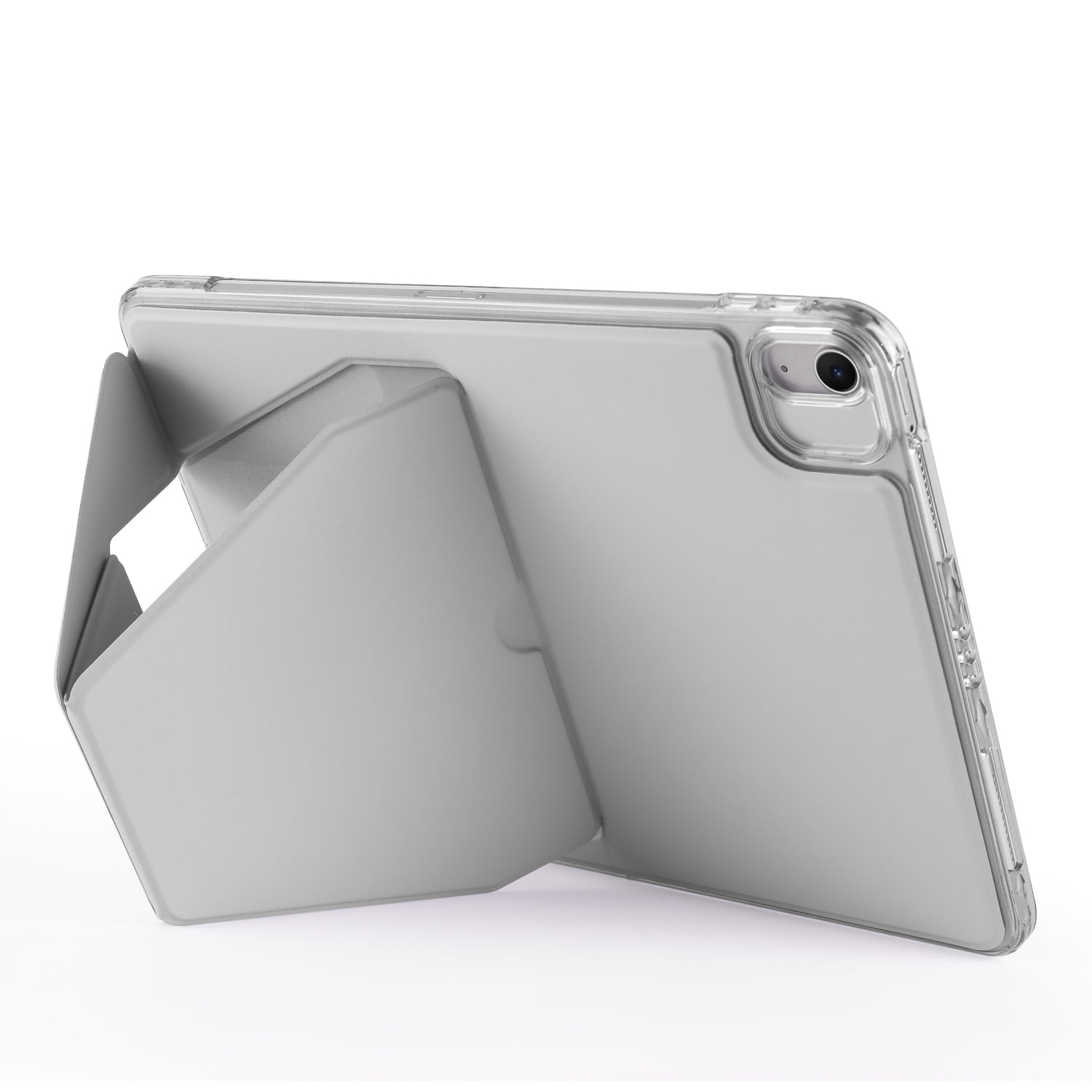 TECH CIRCLE Slim Back Cover Case for iPad 6th/5th Generation (2018/2017), iPad Air 9.7" Case with Built-in Kickstand, Supports Apple Pencil Charging & Attachment, Lightweight Thin Case, Gray