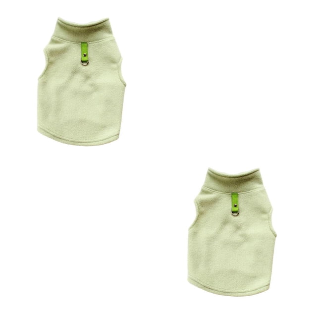 Ropa para perros Greeniant Chaleco para cachorros Frijol Verde S 2piezas
