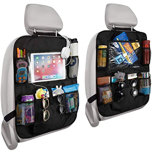 Durable Seat Back Tablet Holder Organiser Car Travel iPad 61*41 Storage Pocket 