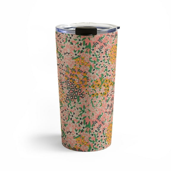 Society6 Holli Zollinger Bengal Maya Floral 20 oz Stainless Steel Travel Mug
