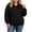 Black, variant on Tqcoqu Plus Size Women's Zip Up Hoodie, Casual Long Sleeve Drawstring Solid Hooded Sweatshirt Jacket with Pocket