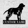 thumbnail image 5 of Craftnamesign Custom FLoral Irish Water Spaniel Metal Art, Custom Dog Lover Name, 5 of 5