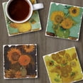 thumbnail image 4 of Thirstystone "Van Gogh Sunflowers" 4-Pack Assorted Tumbled Tile Coasters, 4 of 6