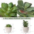 thumbnail image 4 of Set of 4 Fake Plant Indoor, Artificial Potted Eucalyptus Rosemary Mini Succulents Faux Plants in Paper Pulp Pots for Home Decor Living Room Bedroom Desktop Bookshelf Decoration, 4 of 5