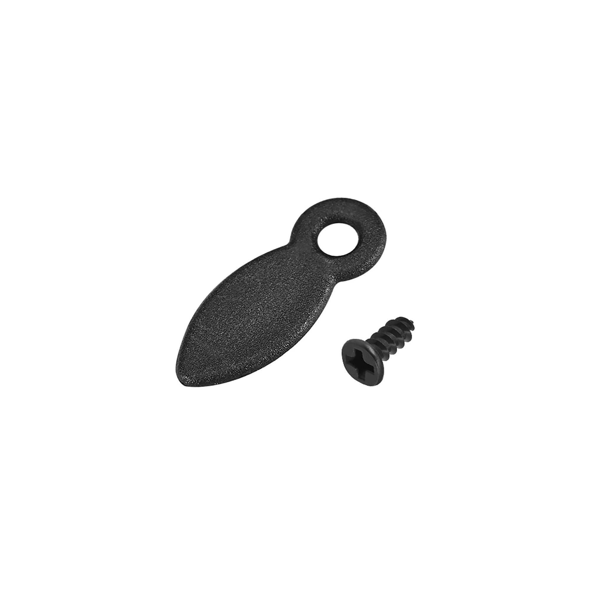 Frame Turn Button, 3/4" Plastic Drop Shape w Screws for Hanging