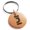 Rose, variant on Stainless Steel Letter J Initial Empire Monogram Engraved Small Medallion Circle Charm Keychain Keyring