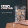 thumbnail image 2 of Rotating Jewelery Box, Round Jewelery Box, Round Jewelery Box, Rotating Jewelery Box, 360 Degree Rotating Jewelery Box, Round Jewelery Organizer for Earrings Necklaces and Small Items, 2 of 4