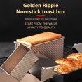thumbnail image 2 of Molde para Hornear Bewildely Caja Rectangular para Pan 450g Oro con Tapa, 2 of 6