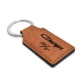 thumbnail image 2 of Dodge Charger R/T Classic Rectangular Brown Leather Key Chain, 2 of 5