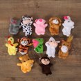 thumbnail image 1 of Juego de 12 marionetas de dedo de animals de peluche suave, surtido de minifiguras de juguete para niños, muestra el tiempo de juego de los niños, juego de animals de cuentos parlantes, regalo de San Valentín, filtro de huevo de Pascua, re galos de fiesta, grandes padres de familia brillar Electrónica, 1 of 5