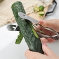 thumbnail image 3 of 2 pack Asparagus Peeler, Stainless Steel Double Edge Vegetables Peeler Hand Kitchen Food Peelers for Cucumber Zucchinis Yam Carrot, 3 of 5