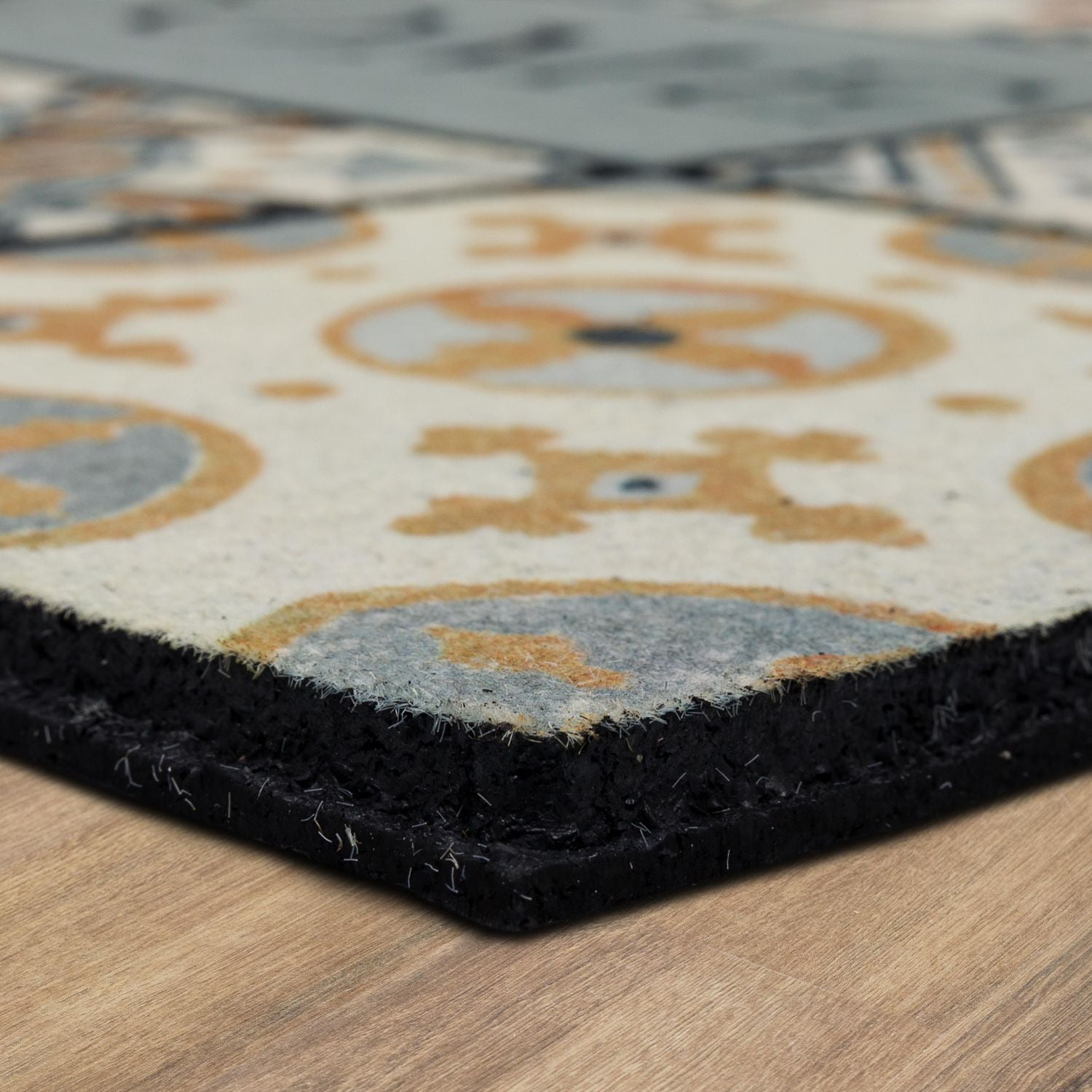 Mohawk Home - Tapis d’entrée gris de 58,4 cm × 88,9 cm (1 pi 11 po × 2 pi 11 po) Patina Tiles